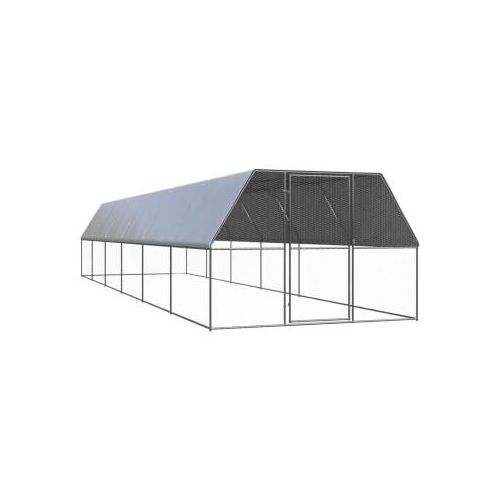 VidaXL Outdoor Hühnerkäfig / Hühnerstall mit Komplettüberdachung 3 m, 12 m, 2 m
