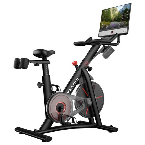 Yesoul G1M Max Fitnessbike, 21,5" FHD-Display, 30W x4 Lautsprecher, 360°.Sound, Magnetwiderstand, leise & mit unbegrenztem Streaming
