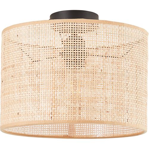 MY HOME Deckenleuchte "Liannay", beige (natur), 1, Ø 30cm H: 25cm, 1 Stk., Leuchten, E27, max. 40W, Rattangeflecht, Deckenleuchte
