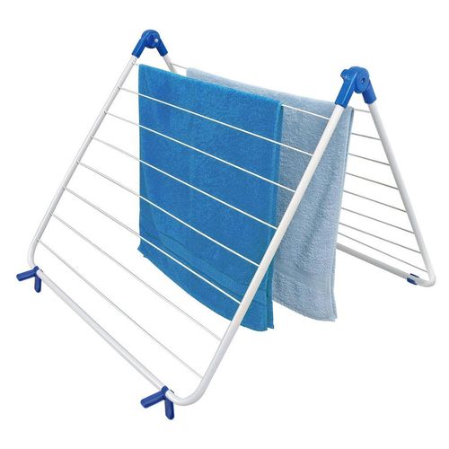 Platzsparender , Weiß , Metall , 60x70x3.5 cm , klappbar, platzsparend , Haushaltsreinigung, Wäschepflege, Wäscheständer