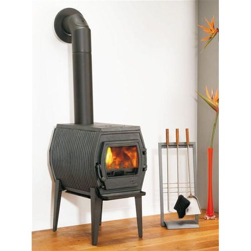 Kaminofen Globe-fire Charon I raumluftunabhängig Guss schwarz 7kW