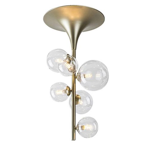 Rabalux 71298 Deckenleuchten Aslov G9 6x MAX 28 Metall Glas golden