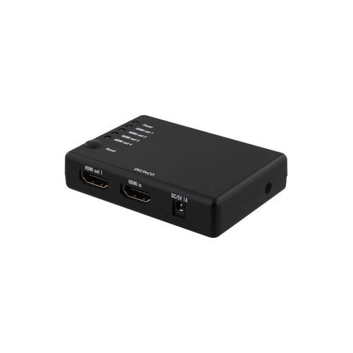 Deltaco HDMI splitter 1x HDMI in 4x HDMI out 6.
