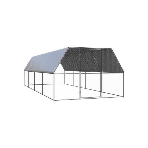 VidaXL Outdoor Hühnerkäfig / Hühnerstall mit Komplettüberdachung 3 m, 8 m, 2 m