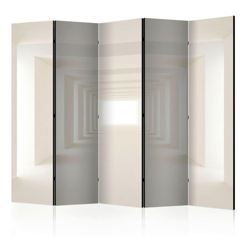 artgeist Paravent, Creme, Weiß, Holz, Textil, Kiefer, massiv, Abstraktes, 225x172x3 cm, Motiv auf Vorderseite, Wohnzimmer, Raumteiler & Paravents, Paravents