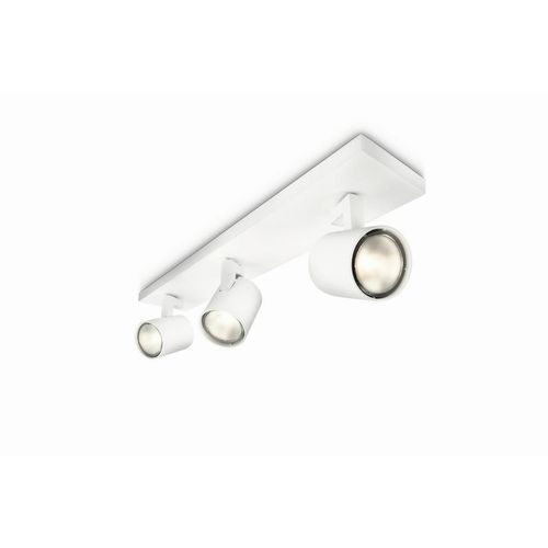 Philips Deckenleuchte Spot Runner, Weiß, Metall, 10.9x9x48 cm, LED-Leuchtmittel austauschbar, Lampen & Leuchten, Innenbeleuchtung, Leuchten nach Räumen, Schlafzimmerlampen