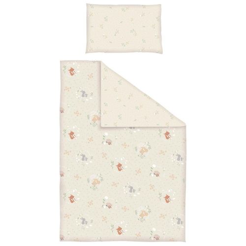 Patinio Kinderbettwäsche, Taupe, Textil, Tier, 100x135 cm, Textiles Vertrauen - Oeko-Tex®, pflegeleicht, atmungsaktiv, hautfreundlich, bügelleicht, schadstoffgeprüft, weiche und anschmiegsame Oberfläche, Schlaftextilien, Bettwäsche, Kinderbettwäsche