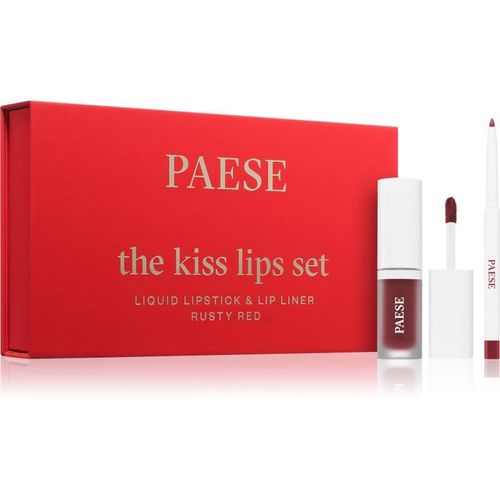 Paese The Kiss Lips Set Rusty Red gift set shade 04 Rusty Red