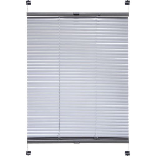 Jalousie LIEDECO "Klemmfix-Aluminiumjalousie" Gr. 2, silber (silberfarben), B:60cm H:130cm, Jalousien