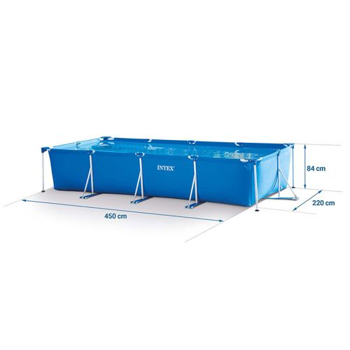 Aufstellbarer Frame-Pool – 450 x 220 x 84 cm – 15-in-1