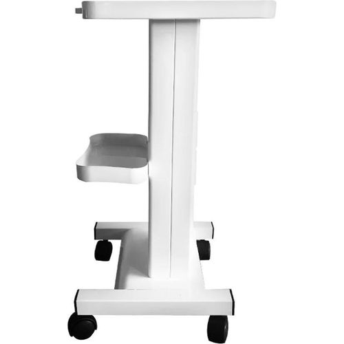 Salonwagen - Rollwagen für Beauty/Spa - Zwei Steckdosen - Max. 45 kg - Vier Rollen (zwei mit Bremse) - Eisen - 35,5×33,5×70 cm - Weiß