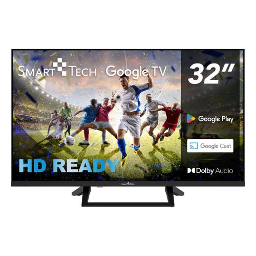 Smart Tech 32HG01V, 32 Zoll (80 cm), HD-fähiger LED-Fernseher mit Google TV, Netflix, YouTube, Prime Video, Disney+ und DAZN