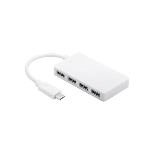 MicroConnect Connect - hub - 4 ports USB-Hubs - USB 3.2 - 4 - Weiß