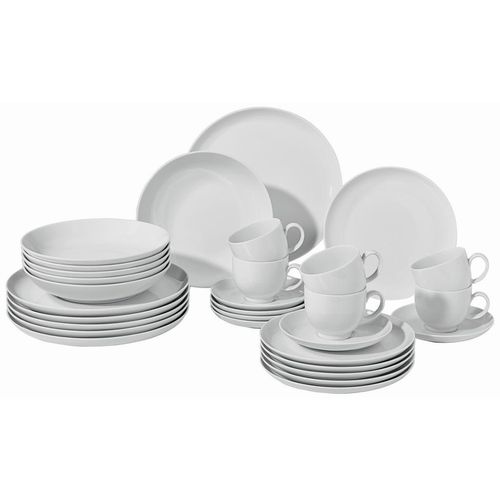 Seltmann Weiden Kombiservice Lido, Weiß, Keramik, 30-teilig, Made in Germany, Essen & Trinken, Geschirr, Geschirr-Sets, Kombiservice