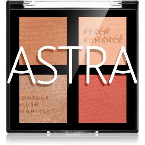 Astra Make-up Romance Palette Contour Palet voor het Gezicht Tint 01 Peach Romance 8 g