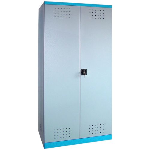 Garten-Geräteschrank GÜDE "UMWELTSCHRANK TYP II", grau, Stahl, Gerätehäuser, Garten-Geräteschrank, B/T/H: 92x58x193 cm, matt