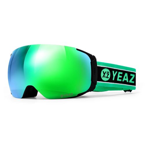 Skibrille YEAZ "Ski- und Snowboard-Brille TWEAK-X", grün, Sportbrillen, Skibrille