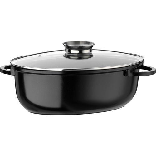 Bräter GSW "Cermica Induktion", schwarz, B:25cm L:38cm, Töpfe, Bräter, Induktion