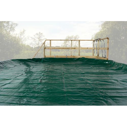 Pool-Abdeckplane WEKA, grün, schwarz, Durchmesser 470cm, Polyethylen (PE), Planen, Pool-Abdeckplane, Durchmesser 470 cm