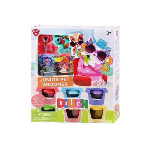 Playgo Junior Pet Groomer Clay Set - 6 Clay Pots