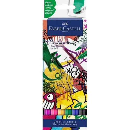 Faber-Castell Gofa Aqua Dual Marker Graffiti 6x