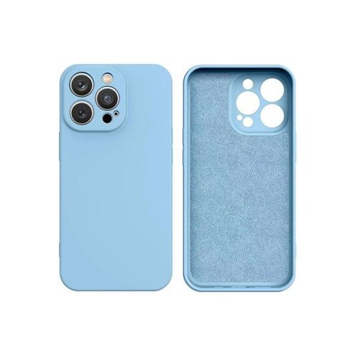 Hurtel Silicone Case iPhone 14 Plus Silicone Cover Light Blue
