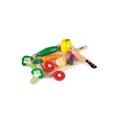 Tidlo Wooden Cutting Vegetables Playset 20 pieces