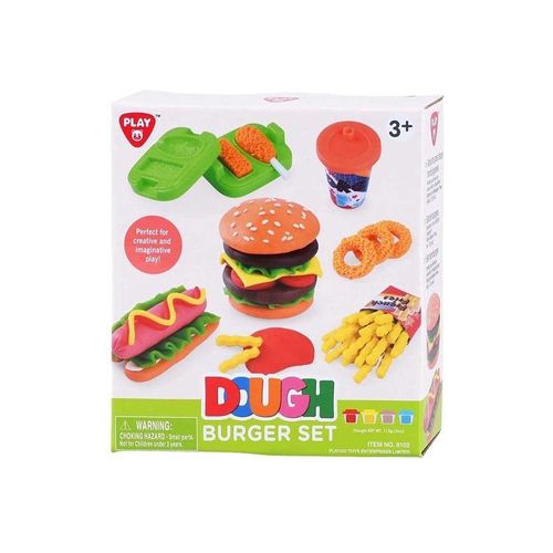 Playgo Hamburger Clay Set - 4 Clay Pots