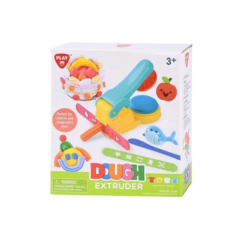 Playgo Clay Press Machine Set - 4 Clay Pots