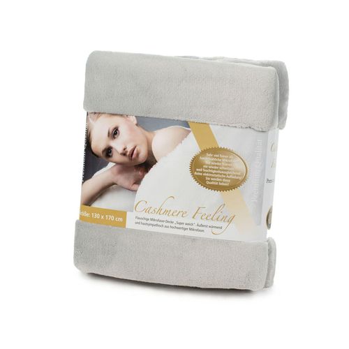 Wohndecke Cashmere silber