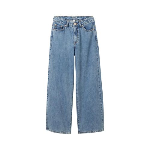 TOM TAILOR Mädchen Wide Leg Jeans, blau, Uni, Gr. 140
