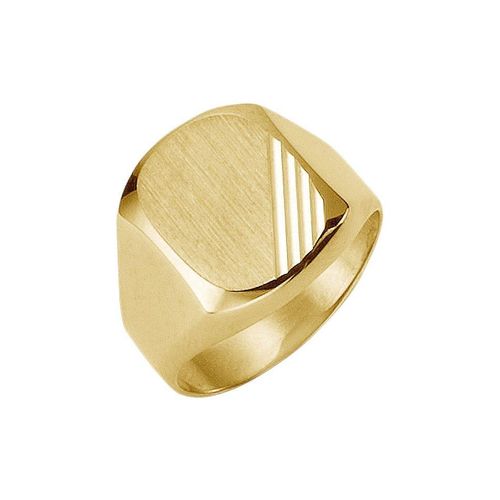 Siegelring FIRETTI "Schmuck Geschenk Gold 333 Herrenring Goldring" Gr. 20, gold (gelbgoldfarben), Fingerringe, Herren, 20, Gelbgold 333, 4mm, Siegelring