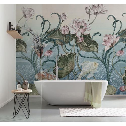 Fototapete KOMAR "Vlies Fototapete - Haiku - Größe 300 x 250 cm", blau, B:3m H:250m, Vlies, Tapeten