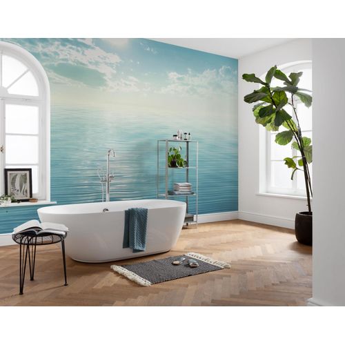 Fototapete KOMAR "Vlies Fototapete - La Mer Bleue - Größe 400 x 250 cm", blau, B:400m H:250m, Vlies, Tapeten