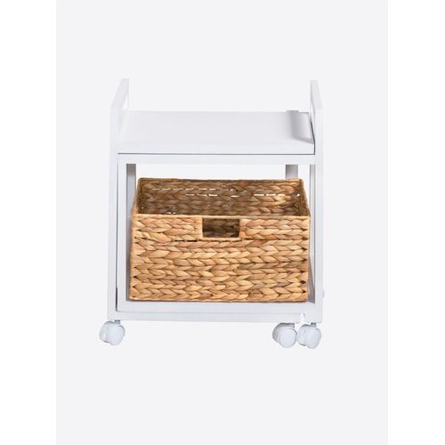 Beistelltisch HEINE HOME, weiß, B:46,5cm H:52,5cm T:31,5cm, Tische, Beistelltisch