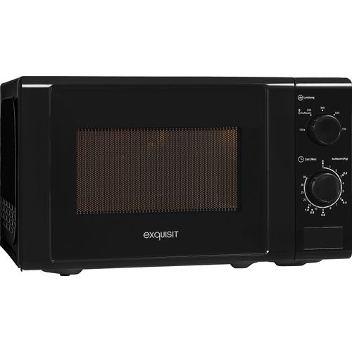 EXQUISIT Mikrowelle "MW 900-030 schwarz", schwarz, B:44cm H:25,8cm T:34,6cm, Mikrowellen, Mikrowelle