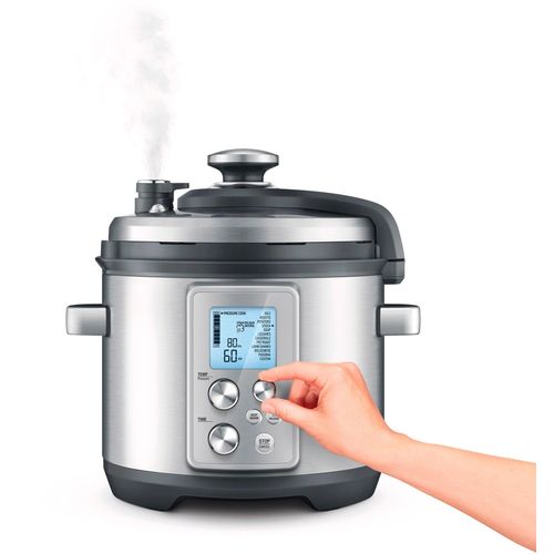 SAGE Dampfgarer "SPR700BSS the Fast Slow Pro", silber (silberfarben), B:32,3cm H:34,3cm T:34,8cm, Dampfgarer