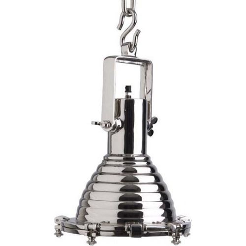 Casa Padrino Hängeleuchte Deckenleuchte Nickel Finish Industrial Design - Industrie Lampe Leuchte Industrieleuchte
