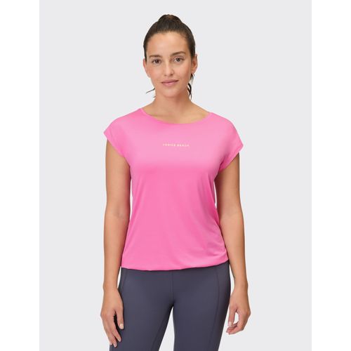 T-Shirt VENICE BEACH "T-SHIRT WONDER", Damen, Gr. L (42), tourmaline pink, Obermaterial: 90% Polyamid, 10% Elasthan, Shirts T-Shirt