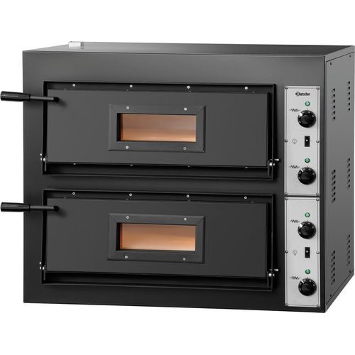 Bartscher Pizzaofen CT 200 mit 2 Backkammern für 8 Pizzen Ø 30 cm, 8,4 kW, bis 400°C