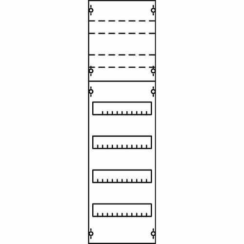 STRIEBEL & JOHN Verteilerfeld 12TE 4xDIN VERTEILERFELD