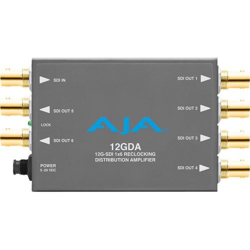 AJA 12GDA - 12 Gbit/s - Aktiver Videokonverter - Grau - BNC - BNC - 100 - 240 V
