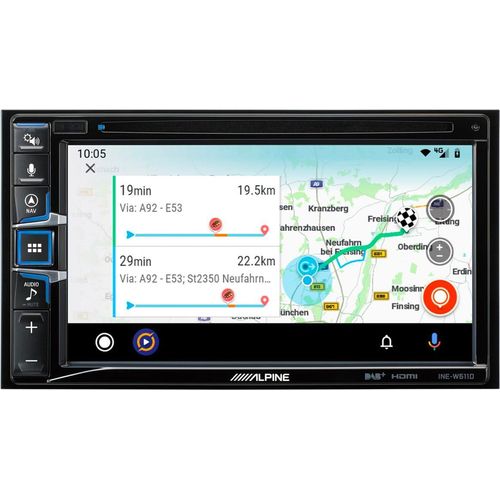 Alpine INE-W611DC | 2-DIN 6,5 Zoll Navigationssystem mit Trucksoftware | Apple Car Play - Android Auto Autoradio