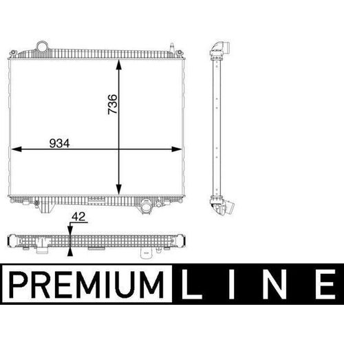 MAHLE CR 102 000P Kühler Wasserkühler Motorkühler für MAN TGS I