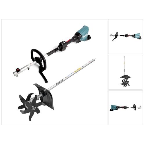 Makita DUX 60 Z Akku Multifunktionsantrieb 36V ( 2x 18V ) + KR400MP Kultivator Aufsatz Kultivierungsbreite 16 cm ( 195707-2 )