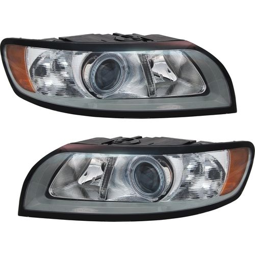 TYC Scheinwerfer Set für Volvo S40 II MS H7 / H9 Volvo V50 Motor LWR Grau