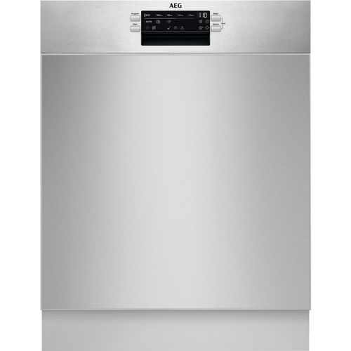 AEG 6000 SatelliteClean / Unterbau-Geschirrspüler 60 cm / AirDry - perfekte Trocknungsergebnisse / MaxiFlex Besteckschublade FUS6491AZM Edelstahl