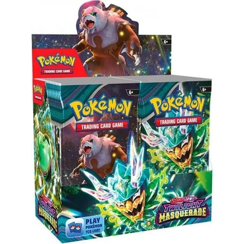 Pokemon Trading Card Game Twilight Masquerade Booster Box Sammelkarte Spanisch 36 Beutelchen Mehrfarbig Mehrfarbig One Size