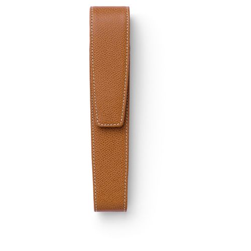 Etui 1er mit Magnetknopf Epsom Cognac