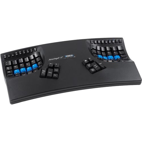 Kinesis Advantage2 Quiet LF Keyboard Layout: US QWERTY